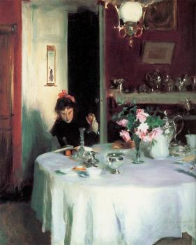 約翰 辛格 薩金特 The Breakfast Table 約翰 辛格 薩金特 The Breakfast Table